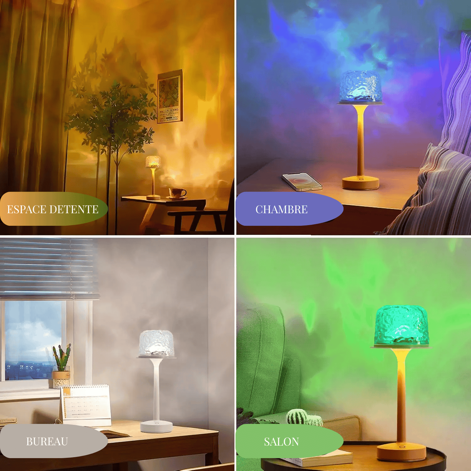 Lyovinah - Lampe de chevet à LED sans fil